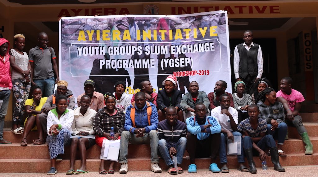 Representatives of different registered youth groups from Korogocho during a workshop training